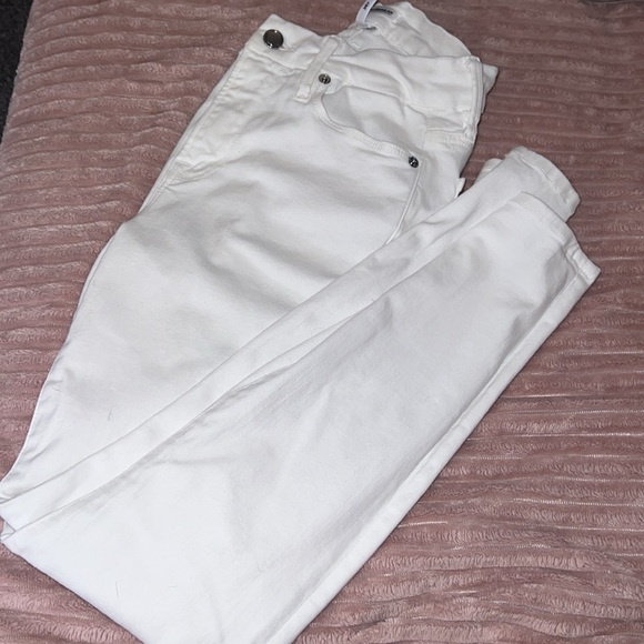 Good American Good Legs Crop High Rise Skinny Stretch Denim white. NWOT. - Picture 8 of 17